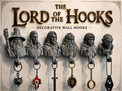 The Lord Of The Hooks – Dekoratif Duvar Askılıkları Seti