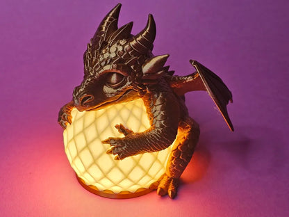 Dragon Night Light – Cozy Bedside Lamp | Ejderha Gece Lambası