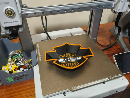 Harley Davidson Dekoratif Kase ve Tepsi