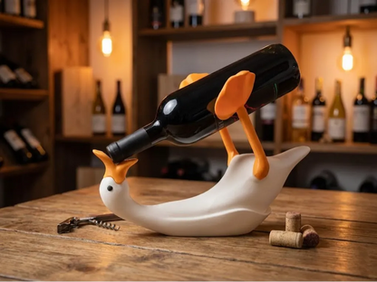 The Untitled Goose Holder – Kaz Tasarımlı Şarap Şişesi Standı | Dekoratif Şişe Tutucu
