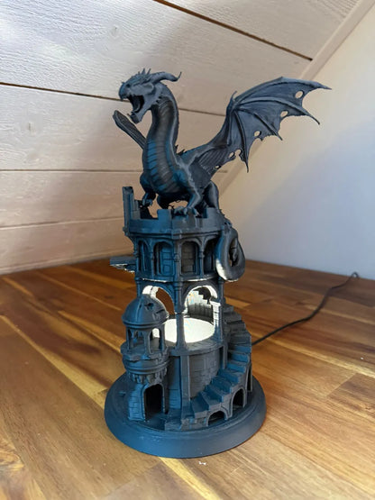 Dragon Lamp – Guardian of the Ruined Tower | 25 cm Ejderha Lamba