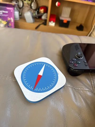 Apple Safari Logo – Dekoratif Masaüstü ve Duvar Süsü