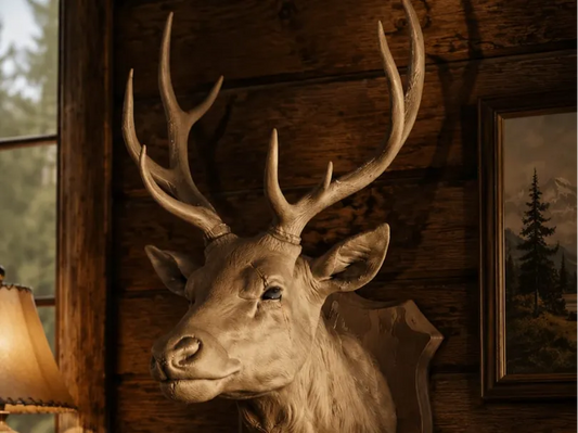 Majestic Geyik Başı Duvar Dekoru | 3D Baskı Dekoratif Duvar Heykeli