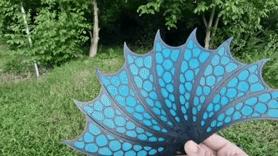 DrakeWing Katlanabilir Ejderha Kanadı Yelpaze | 3D Baskı Fantastik Dekoratif El Yelpazesi