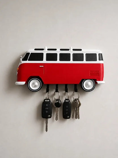 Volkswagen Combi Anahtarlık – Retro Minibüs Temalı 3D Baskı Anahtarlık