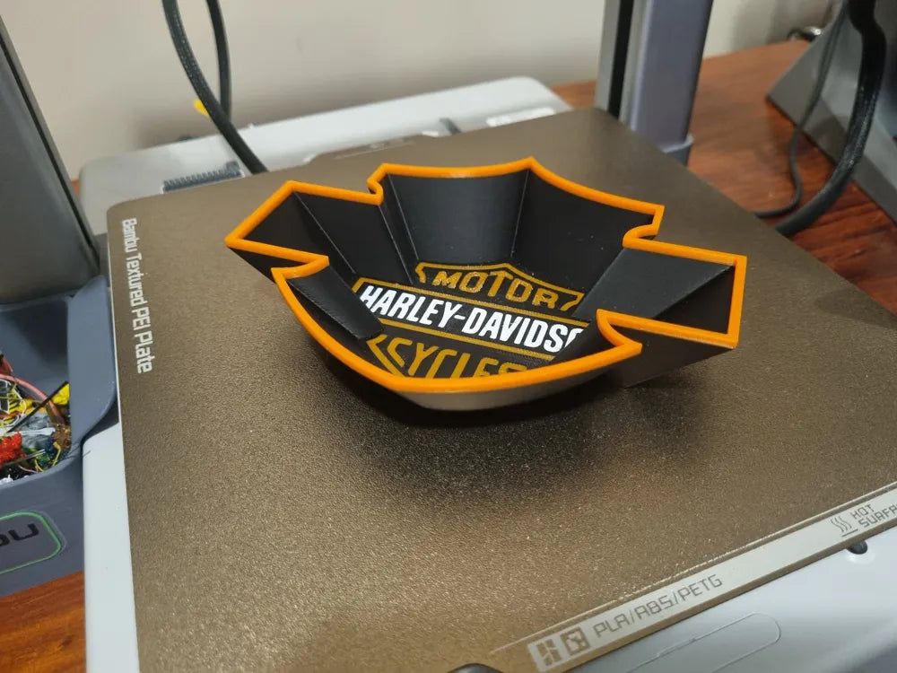 Harley Davidson Dekoratif Kase ve Tepsi