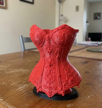 Venedik Gotik Korse Makyaj Organizeri – Dekoratif Masaüstü Düzenleyici