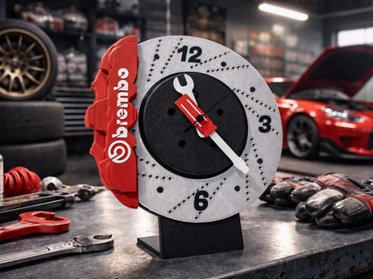 Disc Brake Clock – Disk Fren Tasarımlı Dekoratif Duvar Saati