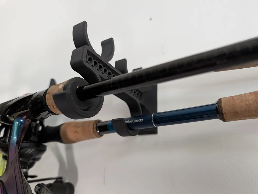 4'lü Olta Kamışı Duvar Askılığı – Fishing Rod Wall Hanger | Sağlam ve Düzenli Olta Saklama Standı