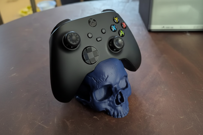 3D Baskı Kafatası Oyun Kolu Standı | PS5, PS4, Xbox ve Switch Controller Tutucu | Oyuncu Masa Aksesuarı