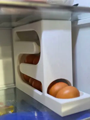 Kiki Egg Slide – Yerçekimi Kontrollü Haşlanmış Yumurta Düzenleyici | Modern Yumurta Saklama Standı