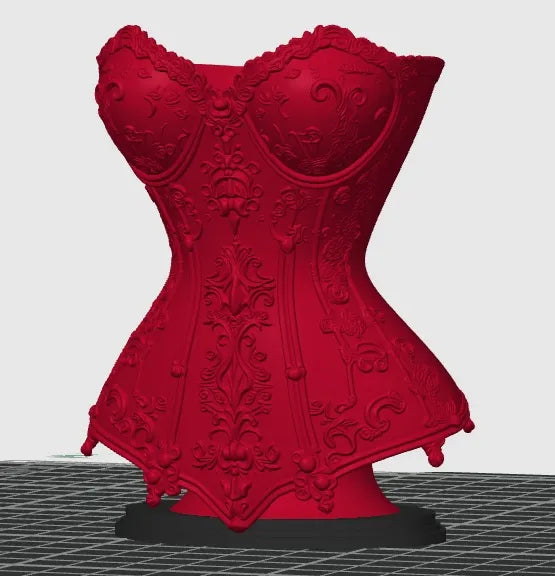 Venedik Gotik Korse Makyaj Organizeri – Dekoratif Masaüstü Düzenleyici