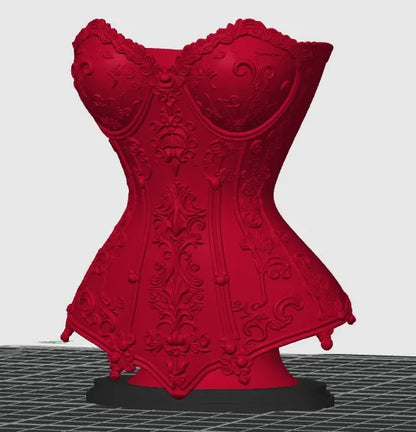 Venedik Gotik Korse Makyaj Organizeri – Dekoratif Masaüstü Düzenleyici