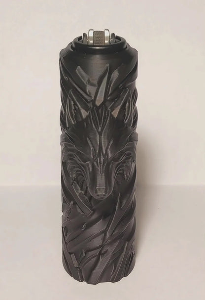 Kurt Temalı Çakmak Kılıfı – Wolf Lighter Case