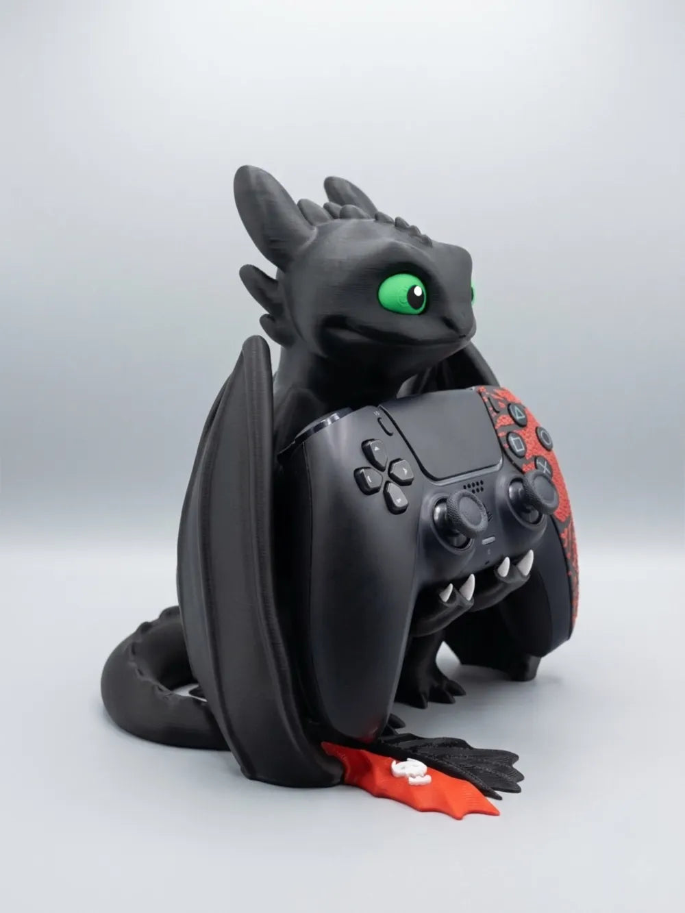 Night Fury PS5 Controller / Handy / Vape Stand – Ejderha Temalı Çok Amaçlı Stand – 20 cm yükseklik