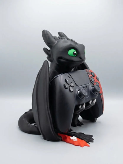 Night Fury PS5 Controller / Handy / Vape Stand – Ejderha Temalı Çok Amaçlı Stand – 20 cm yükseklik
