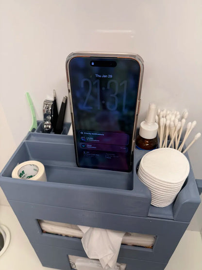 Banyo Organizer Kulesi – Çok Amaçlı Masaüstü ve Lavabo Düzenleyici - Full Set