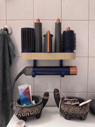 Dyson Uyumlu Saç Kurutma Makinesi ve Aksesuar Tutucu - Banyo Düzenleyici