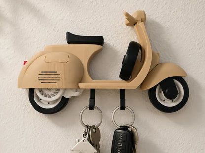 Vespa Anahtar Askılığı – Klasik Scooter Tasarımlı Duvar Dekoru