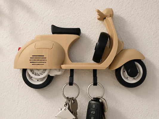 Vespa Anahtar Askılığı – Klasik Scooter Tasarımlı Duvar Dekoru