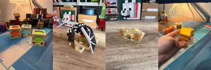 Minecraft Esintili Panda Figürü