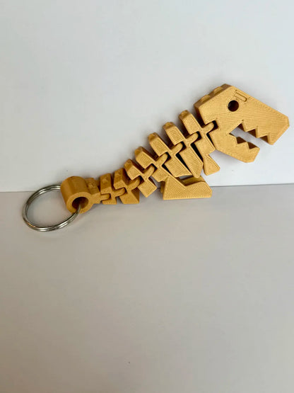 Flexi Rex Anahtarlık – Hareketli 3D Baskı Dinozor Anahtarlık