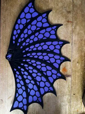 DrakeWing Katlanabilir Ejderha Kanadı Yelpaze | 3D Baskı Fantastik Dekoratif El Yelpazesi