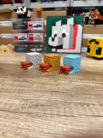 Minecraft Esintili Nautilus Figürü 3'lü set