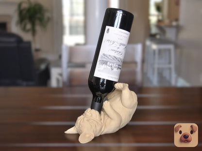 French Bulldog Wine Bottle Holder – French Bulldog Tasarımlı Şarap Şişesi Standı