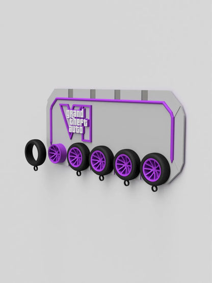GTA 6 Key Rack – GTA VI Anahtarlık ve Duvar Organizeri