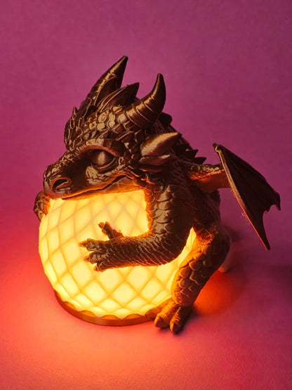 Dragon Night Light – Cozy Bedside Lamp | Ejderha Gece Lambası