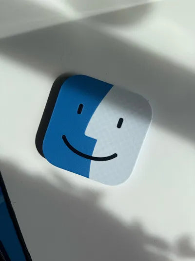 Apple Finder Logolu Mac Mini M4 Üst Kapak (Topper Skin)