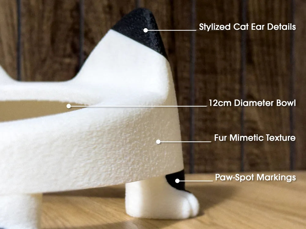 Raised Cat Bowl Stand | Yükseltilmiş Kedi Mama Kabı Standı