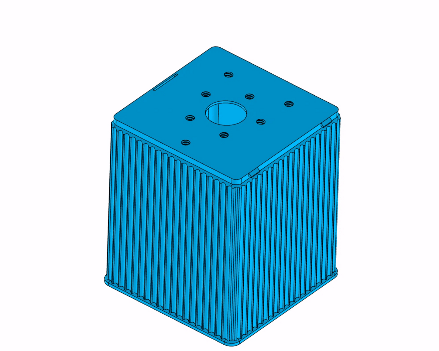 İris Mekanizmalı Gıda Dispenseri | 1 Litre 3D Baskı Kuru Gıda Saklama Kabı