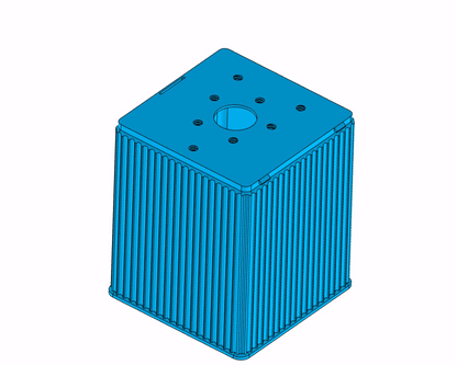 İris Mekanizmalı Gıda Dispenseri | 1 Litre 3D Baskı Kuru Gıda Saklama Kabı