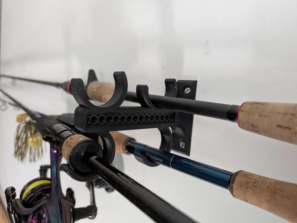 4'lü Olta Kamışı Duvar Askılığı – Fishing Rod Wall Hanger | Sağlam ve Düzenli Olta Saklama Standı