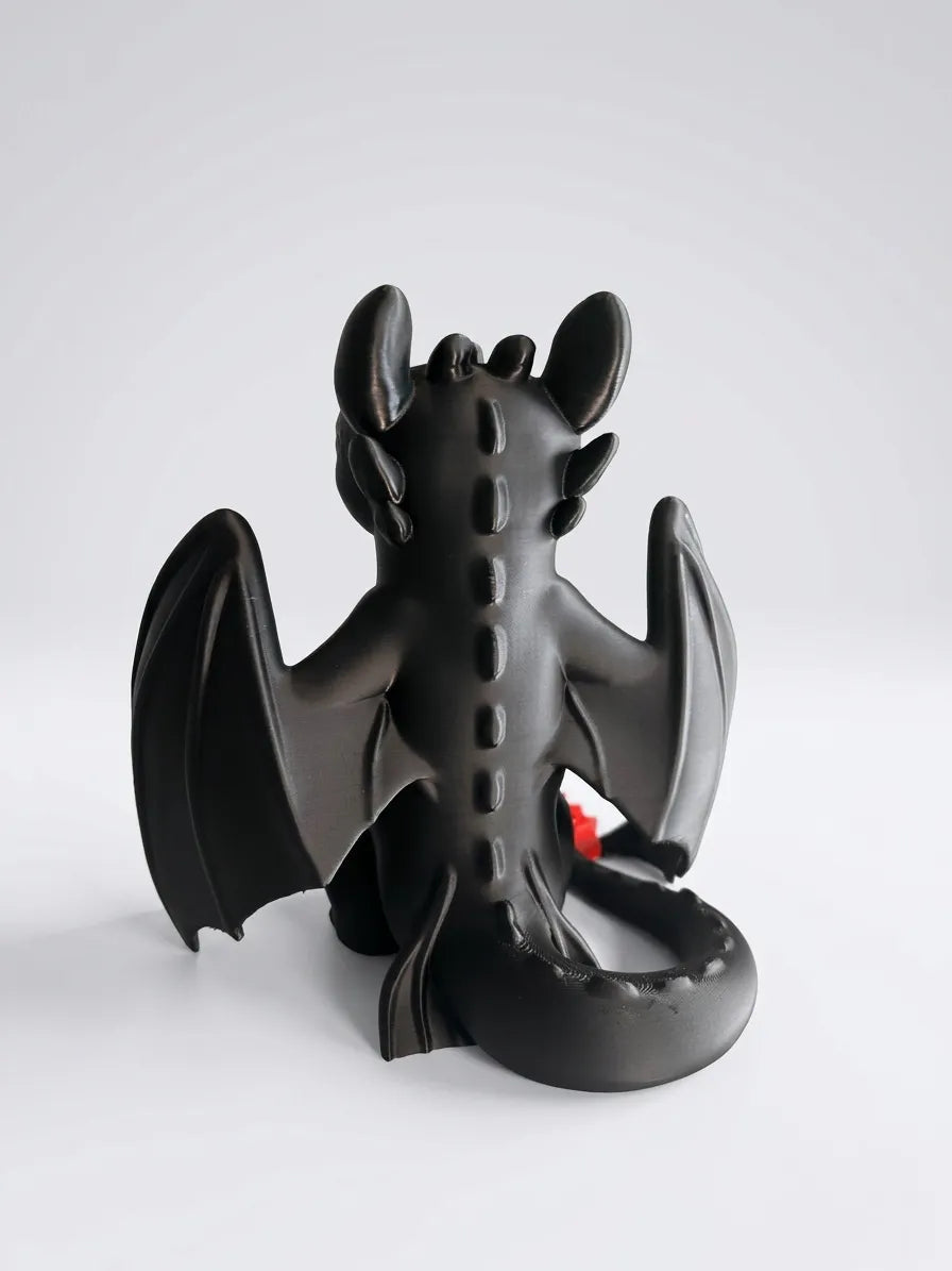 Night Fury PS5 Controller / Handy / Vape Stand – Ejderha Temalı Çok Amaçlı Stand – 20 cm yükseklik