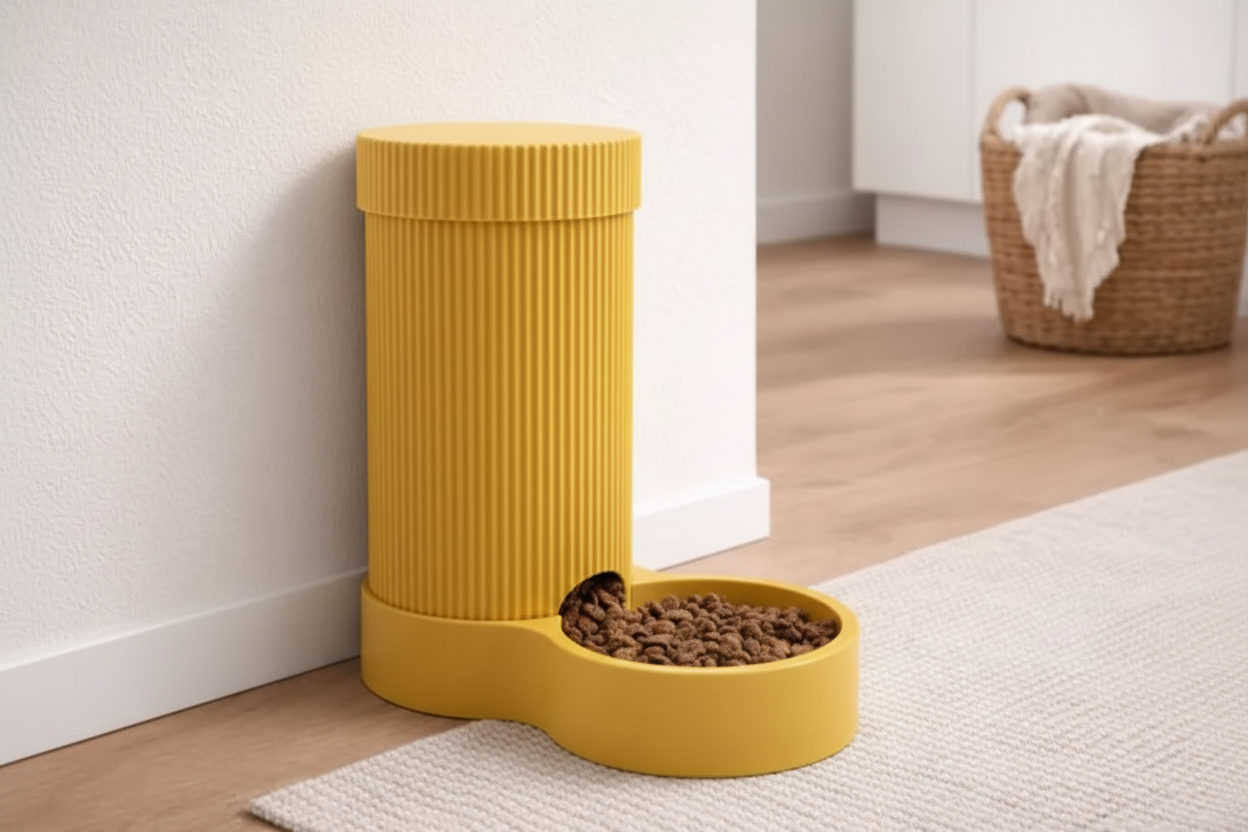 Otomatik Kuru Mama Dispenseri – Köpek ve Kedi İçin Modüler Mama Kabı