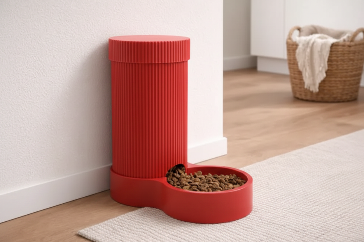 Otomatik Kuru Mama Dispenseri – Köpek ve Kedi İçin Modüler Mama Kabı