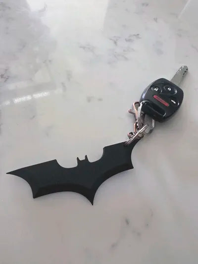 Batman Logo Anahtarlık – 3D Baskı Süper Kahraman Temalı Anahtarlık