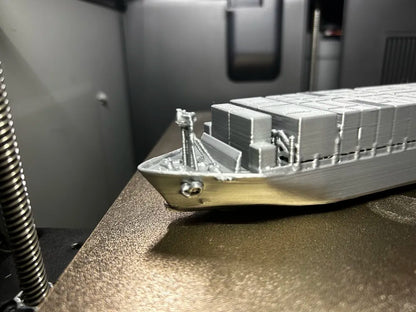 Konteyner Gemisi Maketi – 3D Baskı Dekoratif Gemi Modeli