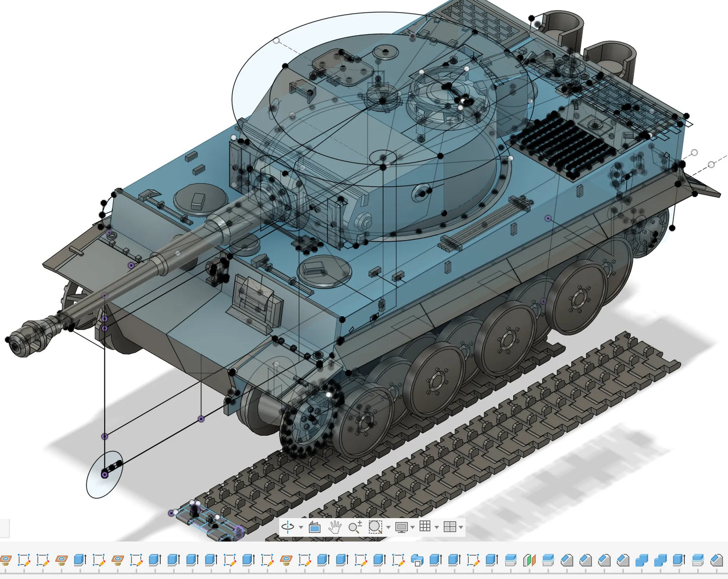 Tiger I Heavy Tank 1:35 Ölçekli Model Kiti | Kolay Baskı ve Montajlı 3D Baskı Modeli