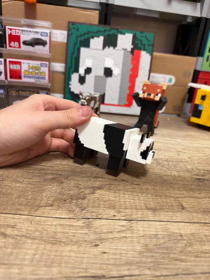 Minecraft Esintili Panda Figürü