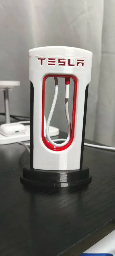 Tesla Supercharger V3 USB-C Telefon Şarj Standı – Masaüstü Şarj İstasyonu
