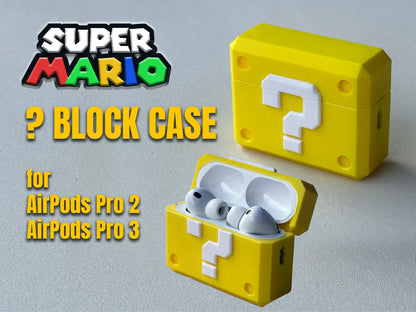 Super Mario ? Block AirPods Pro Kılıfı – AirPods Pro 2 ve 3 Uyumlu