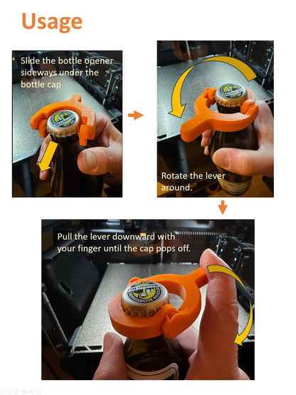 Şişe Kapağı Fırlatmalı Şişe Açacağı