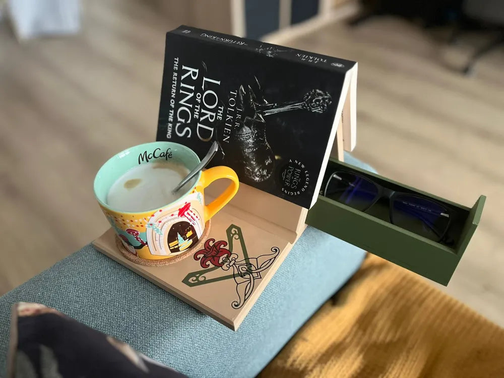 Koltuk Kolçağı Kitap ve Tablet Tutucu Tepsi