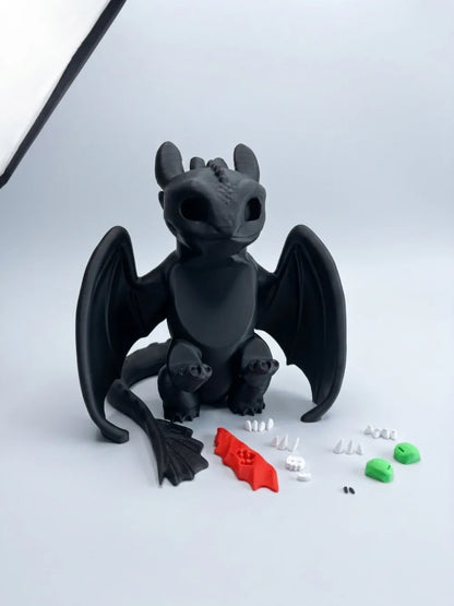 Night Fury PS5 Controller / Handy / Vape Stand – Ejderha Temalı Çok Amaçlı Stand – 20 cm yükseklik