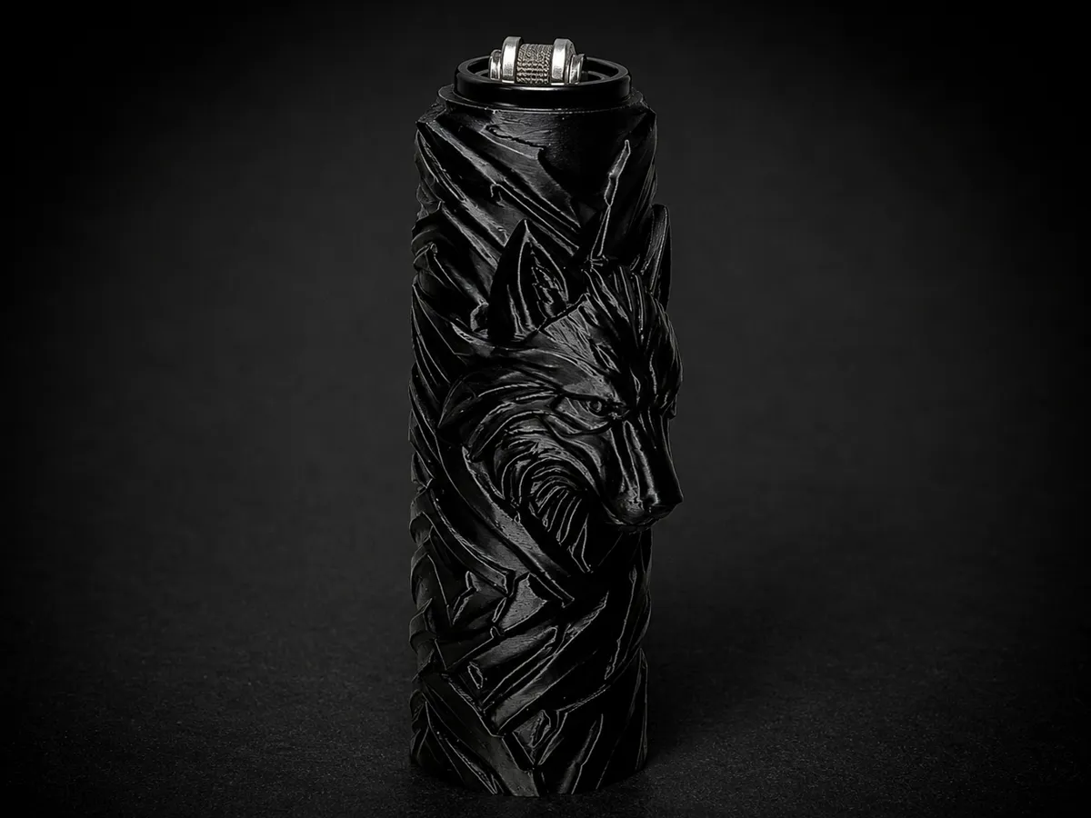 Kurt Temalı Çakmak Kılıfı – Wolf Lighter Case