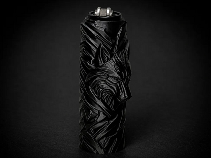 Kurt Temalı Çakmak Kılıfı – Wolf Lighter Case